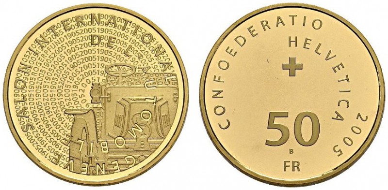 SWITZERLAND. 
 Confederation, 1848-. 50 Francs 2005. Salon de l'automobile. HMZ...