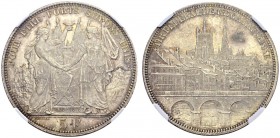 SWITZERLAND. 
 Confederation, 1848-. 5 Francs 1876. Tir fédéral à Lausanne. HMZ 2-1343k. AR. 25.00 g.
 NGC MS 64