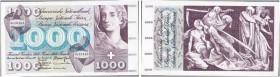 SWITZERLAND. 
 Banque nationale suisse. 1000 Francs 07 Februar 1974. Richter CH4mm.
 XF