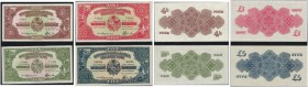 TONGA. 
 Treasury of Tonga. Lot of 4 banknotes: 4 and 10 Shillings 03 november 1966, 1 and 5 Pounds 02 december 1966. Total (4). Pick 9e & 10e & 11e ...