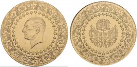 TURKEY. 
 Republic. 500 Kurush 1962. Monnaie de luxe. KM 874; Fr. 94. AU. 35.08 g.
 NGC MS 62
