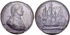 USA. 
 Confederation, 1777-1789. Bronze medal 1779, by Dupré. Captain John Paul Jones. Obv. JOANNI PAVLO JONES CLASSIS PRAEFECTO / COMITIA AMERICANA....