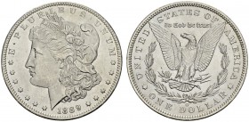 USA. 
 Dollar 1889 O, New Orleans. Morgan. KM 110. AR. 26.68 g.
 Nice UNC