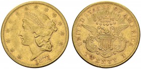 USA. 
 20 Dollars 1871 S, San Francisco. KM 74.2; Fr. 175. AU. 33.50 g.
 XF+