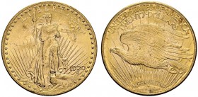 USA. 
 20 Dollars 1920, Philadelphia. KM 131; Fr. 185. AU. 33.43 g.
 Nice UNC