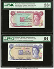 Bermuda Bermuda Government 5; 10 Dollars 6.2.1970 Pick 24a; 25a Two Examples PMG Choice About Unc 58 EPQ; Choice Uncirculated 64. 

HID09801242017