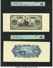 Bolivia Banco Mercantil 20 Bolivianos 1906 Pick S175fp; s175BP Front And Back Proofs PMG Gem Uncirculated 66 EPQ. Four POCs on front proof.

HID098012...