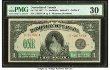 Canada Dominion of Canada $1 17.3.1917 DC-23d PMG Very Fine 30. 

HID09801242017