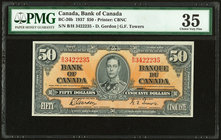 Canada Bank of Canada $50 2.1.1937 BC-26b PMG Choice Very Fine 35. Trimmed.

HID09801242017