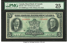 Canada Montreal, PQ- Royal Bank of Canada $5 2.1.1927 Ch#. 630-14-04 PMG Very Fine 25. 

HID09801242017