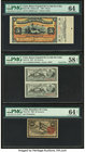 Cuba Banco Espanol De La Isla De Cuba 5 Pesos 15.2.1897 Pick 48c PMG Choice Uncirculated 64; previously mounted. Cuba Banco Espanol De La Isla De Cuba...
