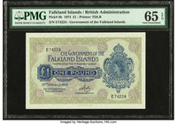 Falkland Islands Government of the Falkland Islands 1 Pound 20.2.1974 Pick 8b PMG Gem Uncirculated 65 EPQ. 

HID09801242017