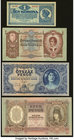 Hungary Magyar Nemzeti Bank 1 Korona 1.1.1920 Pick 57; 50 Pengo 1.10.1932 Pick 99; 1000 Pengo 24.2.1943 Pick 116; 500 Pengo 15.5.1945 Pick 117a; 10,00...
