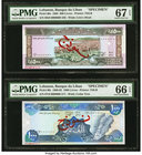 Lebanon Banque du Liban 500; 1000 Livres 1988-92 Pick 68s; 69s Pair of Specimen PMG Superb Gem Unc 67 EPQ; Gem Uncirculated 66 EPQ. 

HID09801242017