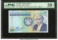 Lesotho Central Bank of Lesotho 50 Maloti 1989 Pick 13a PMG Choice About Unc 58 EPQ. 

HID09801242017