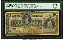 Mexico Banco Nacional de Mexicano 100 Pesos 26.7.1897 Pick S261c M302c PMG Fine 12. Splits; annotation.

HID09801242017