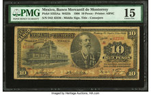 Mexico Banco Mercantil de Monterrey 10 Pesos 23.101906 Pick S353Aa M425b PMG Choice Fine 15. 

HID09801242017