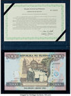 Philippines Bangko Sentral 2000 Piso 1998 Pick 189a Commemorative with Presentation Folder and Certificate of Issuance Crisp Uncirculated. 

HID098012...