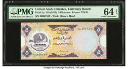 United Arab Emirates Currency Board 5 Dirhams ND (1973) Pick 2a PMG Choice Uncirculated 64 EPQ. 

HID09801242017
