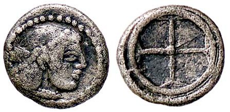 GRECHE - SICILIA - Siracusa (485-425 a.C.) - Obolo - Testa di Aretusa a d. /R Ru...