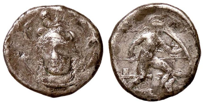 GRECHE - SICILIA - Siracusa (425-IV sec. a.C.) - Dracma - Testa di Aretusa di fr...