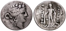 GRECHE - ISOLE DELLA TRACIA - Thasos - Tetradracma - Testa diademata di Dioniso a d. /R Ercole con clava e pelle di leone Sear 1759 (AG g. 16,01)
MB