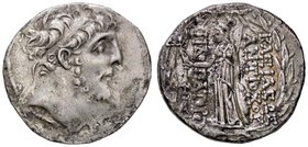GRECHE - RE SELEUCIDI - Antioco IX, Ciziceno (113-95 a.C.) - Tetradracma - Testa diademata a d. /R Atena stante a s. con Nike, lancia e scudo Sear 716...