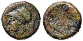 ROMANE REPUBBLICANE - ANONIME - Monete romano-campane (280-210 a.C.) - Litra - Testa di Minerva a s. /R Protome equina a d. Cr. 17/1a (AE g. 5,08)
BB...