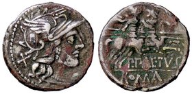 ROMANE REPUBBLICANE - AELIA - P. Aelius Paetus (138 a.C.) - Denario - Testa di Roma a d. /R I Dioscuri a cavallo verso d. B. 3; Cr. 233/1 (AG g. 3,5)...