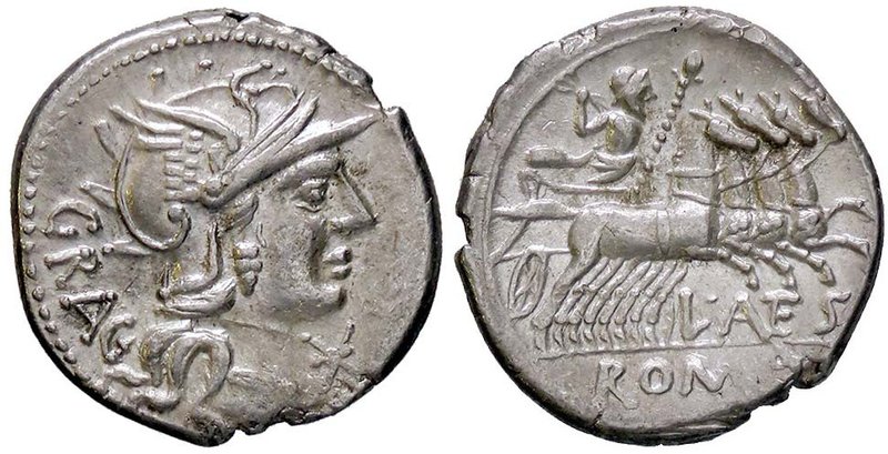 ROMANE REPUBBLICANE - ANTESTIA - L. Antestius Gragulus (136 a.C.) - Denario - Te...