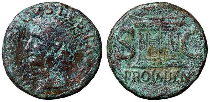 ROMANE IMPERIALI - Augusto (27 a.C.-14 d.C.) - Dupondio (Restituzione di Tiberio...