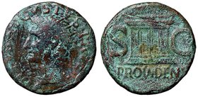 ROMANE IMPERIALI - Augusto (27 a.C.-14 d.C.) - Dupondio (Restituzione di Tiberio) - Testa radiata a s. /R Altare C. 228; RIC 81 (AE g. 8,7)
qBB/BB
