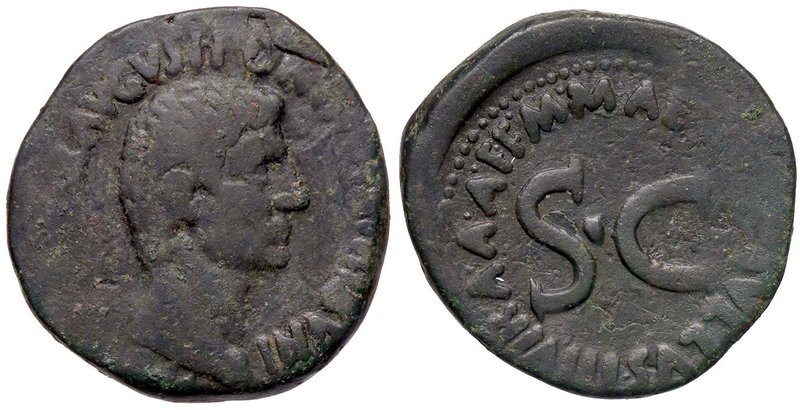 ROMANE IMPERIALI - Augusto (27 a.C.-14 d.C.) - Asse - Testa a d. /R SC entro scr...