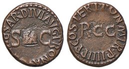 ROMANE IMPERIALI - Caligola (37-41) - Quadrante - Pileo /R RCC entro scritta circolare C. 7 (AE g. 3,89)
BB+