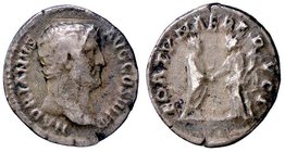 ROMANE IMPERIALI - Adriano (117-138) - Denario - Busto a d. /R Adriano stante a d. porge la mano alla Fortuna con cornucopia C. 789; RIC 248 (AG g. 2,...