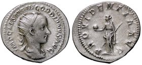ROMANE IMPERIALI - Gordiano III (238-244) - Antoniniano - Busto radiato e drappeggiato a d. /R La Provvidenza stante a s. con scettro e bacchetta, ai ...