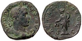 ROMANE IMPERIALI - Filippo I (244-249) - Sesterzio - Busto laureato e drappeggiato a d. /R L'Equità stante a s. con bilancia e cornucopia C. 10 (AE g....