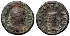 ROMANE IMPERIALI - Filippo I (244-249) - Asse - Busto laureato e drappeggiato a d. /R Cippo inscritto C. 96 NC (AE g. 10,91)
BB/BB+