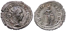 ROMANE IMPERIALI - Traiano Decio (249-251) - Antoniniano - Busto radiato e drappeggiato a d. /R L'Abbondanza stante a d. vuota la cornucopia C. 2; RIC...