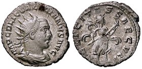 ROMANE IMPERIALI - Valeriano I (253-260) - Antoniniano - Busto radiato e drappeggiato a d. /R Diana verso d. con torcia e crescente sulla testa C. 61 ...