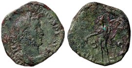 ROMANE IMPERIALI - Gallieno (253-268) - Sesterzio - Busto laureato e corazzato a d. /R Apollo stante con ramo d'olivo e lira appoggiata ad una roccia ...