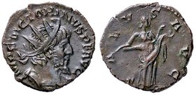 ROMANE IMPERIALI - Vittorino (268-270) - Antoniniano - Busto radiato e drappeggiato a d. /R La Salute stante a d. alimenta un serpente C. 112; RIC 71 ...