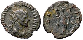 ROMANE IMPERIALI - Quintillo (270) - Antoniniano - Busto radiato e corazzato a d. /R La Fedeltà stante a s. con stendardo e scettro C. 28 (MI g. 1,74)...