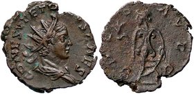 ROMANE IMPERIALI - Tetrico II (270-273) - Antoniniano - Busto radiato e drappeggiato a d. /R La Speranza andante a s. con un fiore e si alza la veste ...