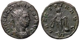 ROMANE IMPERIALI - Tacito (275-276) - Antoniniano - Busto radiato e corazzato a d. /R La Letizia stante a s. con corona e ancora C. 52; RIC 89 (MI g. ...