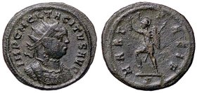 ROMANE IMPERIALI - Tacito (275-276) - Antoniniano - Busto radiato e corazzato a d. /R Marte andante a s. con ramo e lancia C. 60 (MI g. 4,55)
BB+