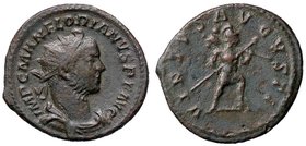 ROMANE IMPERIALI - Floriano (276) - Antoniniano - Busto drappeggiato a d. /R Marte in marcia verso d. con lancia e trofeo sulle spalle C. 104 (MI g. 3...