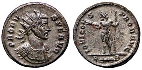 ROMANE IMPERIALI - Probo (276-282) - Antoniniano - Busto radiato e corazzato a d. /R Giove stante a s. con fulmine e scettro C. 305 (MI g. 4,43)
qFDC
