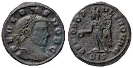 ROMANE IMPERIALI - Severo II (306-307) - Mezzo follis (Siscia) - Testa laureata a d. /R Il Genio stante a s. con patera e cornucopia C. 33 (MI g. 1,89...