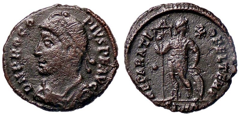 ROMANE IMPERIALI - Procopio (365-366) - AE 3 - Busto diademato e drappeggiato a ...